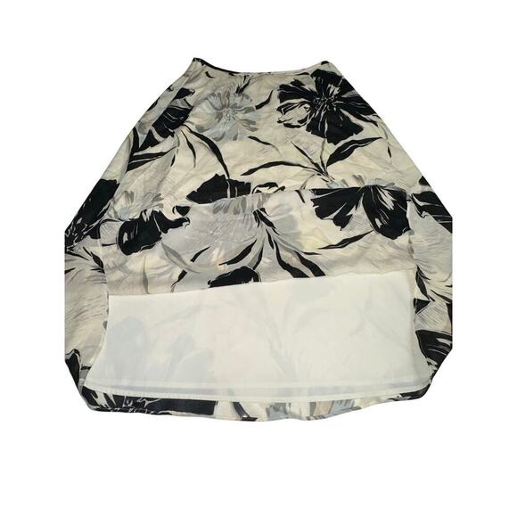 Talbots A Line Skirt Silk Floral Tropical Lined Sz 4 Knee Length garden girl - Picture 9 of 9